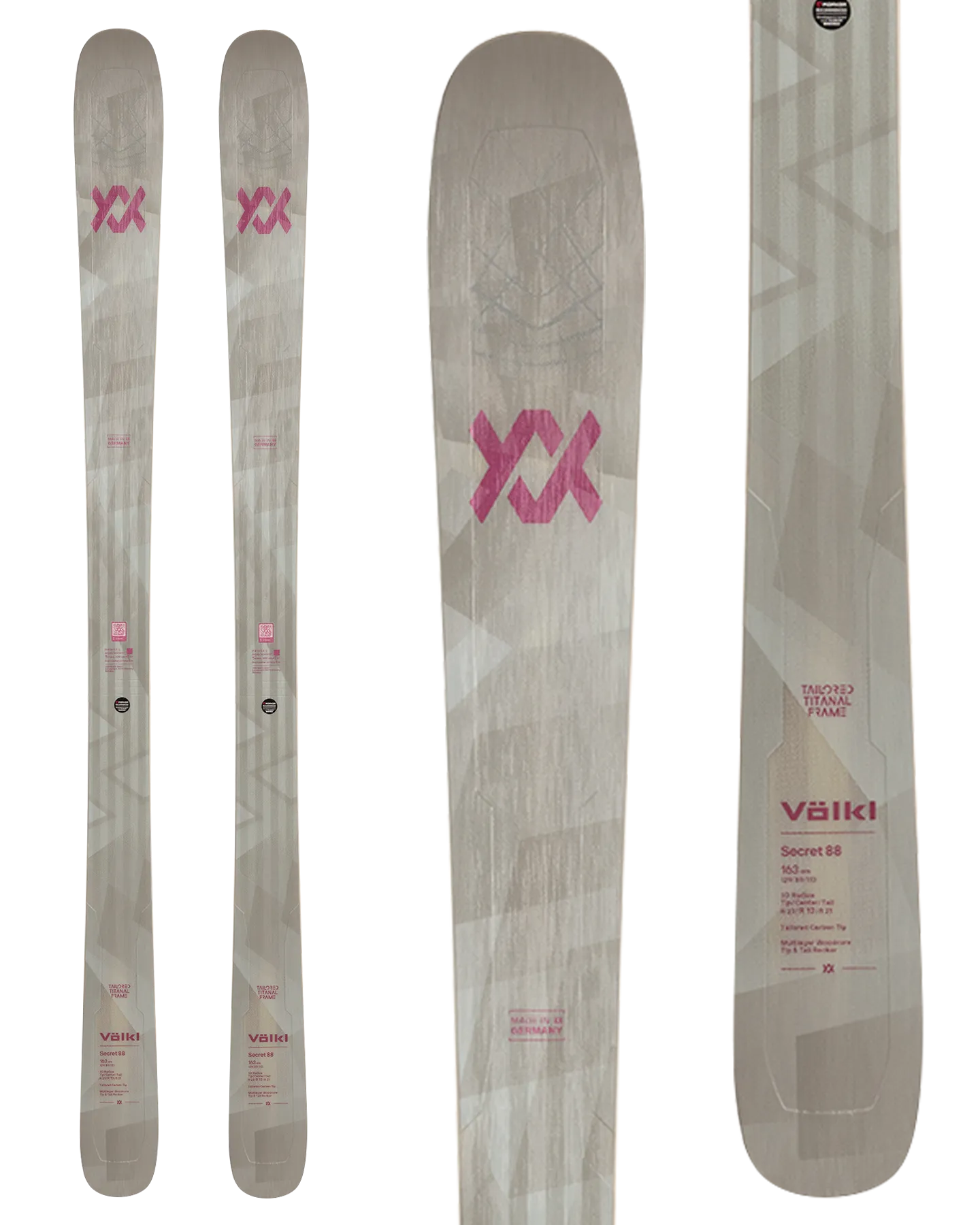 Volkl Secret 88 Flat Snow Skis - 2025