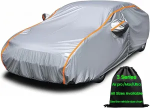 Waterproof Car Cover Car Protector Outdoor Sun Snow Car Cover for Automobiles All Weather Waterproof Fit Dodge Charger Chrysler 300 Panamera Under 209"