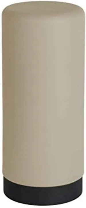 WENKO Easy Squeeze Dish Soap Dispenser for Kitchen Sink, Squeeze Bottle for Liquid and Hand Lotion, Round Refillable Plastic Bottles, Easy to Fill and to use, 8.5 oz, Taupe