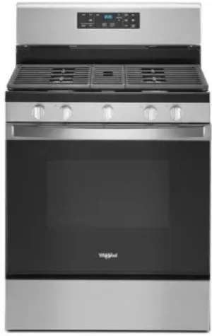 Whirlpool WFG525S0JS 30 Inch Freestanding Gas Range with 5 Sealed Burner DISPLAY MODEL