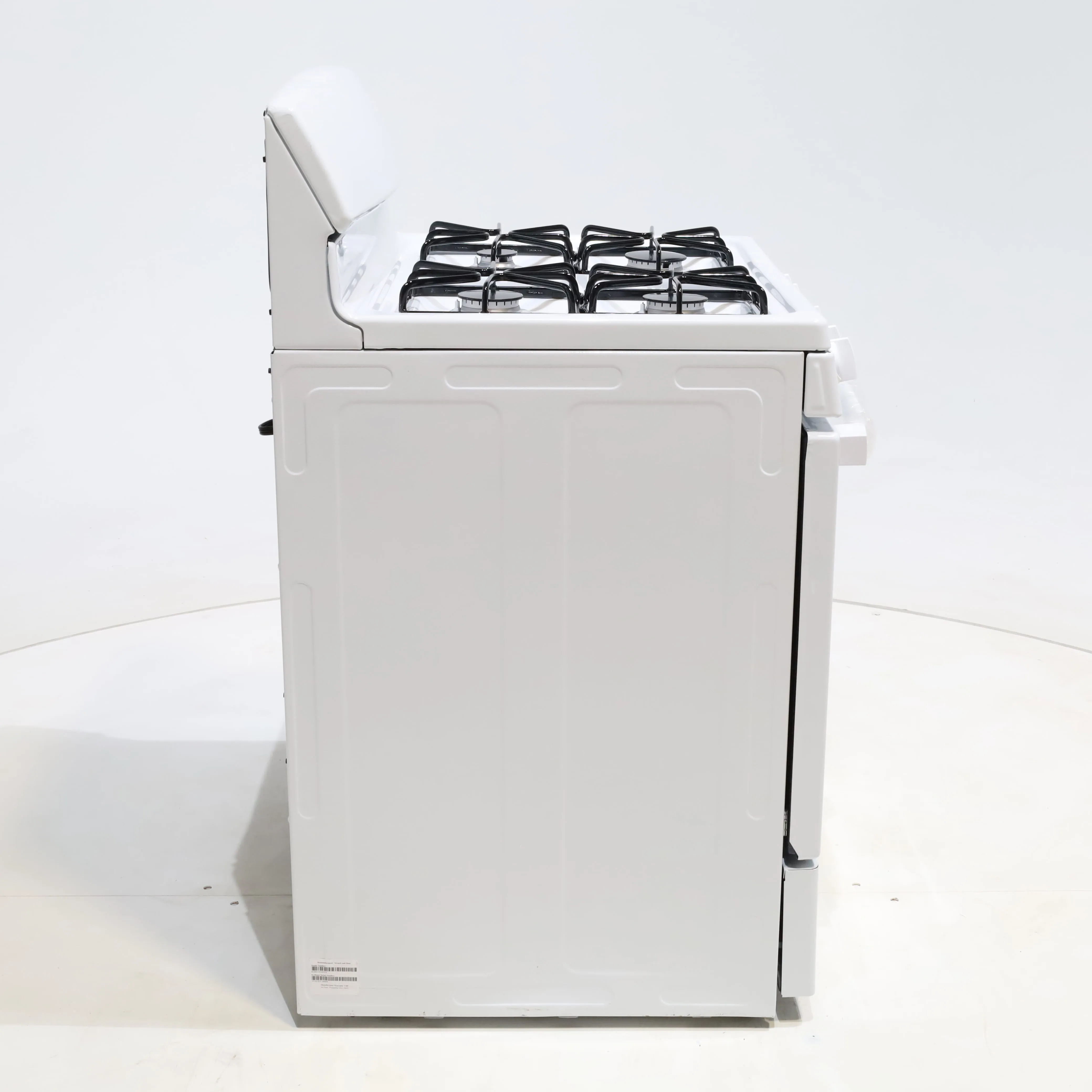 White Hotpoint 4.8 cu. ft. 4 Burner Freestanding Gas Range with Broiler Drawer - Scratch & Dent - Minor