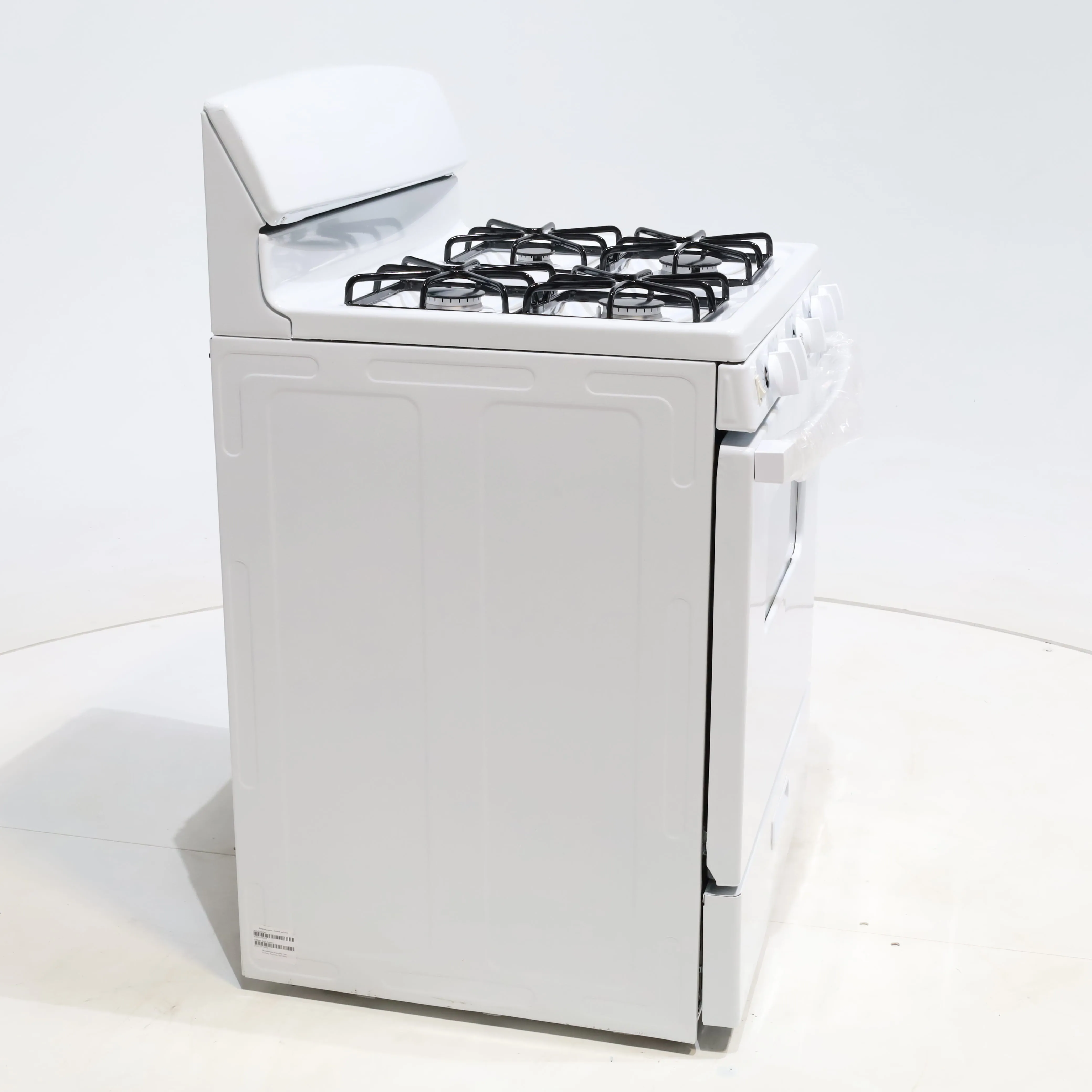 White Hotpoint 4.8 cu. ft. 4 Burner Freestanding Gas Range with Broiler Drawer - Scratch & Dent - Minor