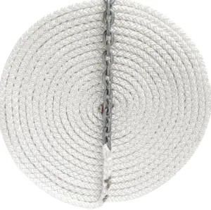 Windlass Anchor Rode 1/2" 8 Plait Nylon Spliced to 15' - 1/4" Galvanized G4 Chain (150')