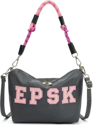 Women's Shoulder Bag Nylon Crossbody Bag Hip Hop Fashion Style Tote Letter Embroidery Craft Detachable Strap