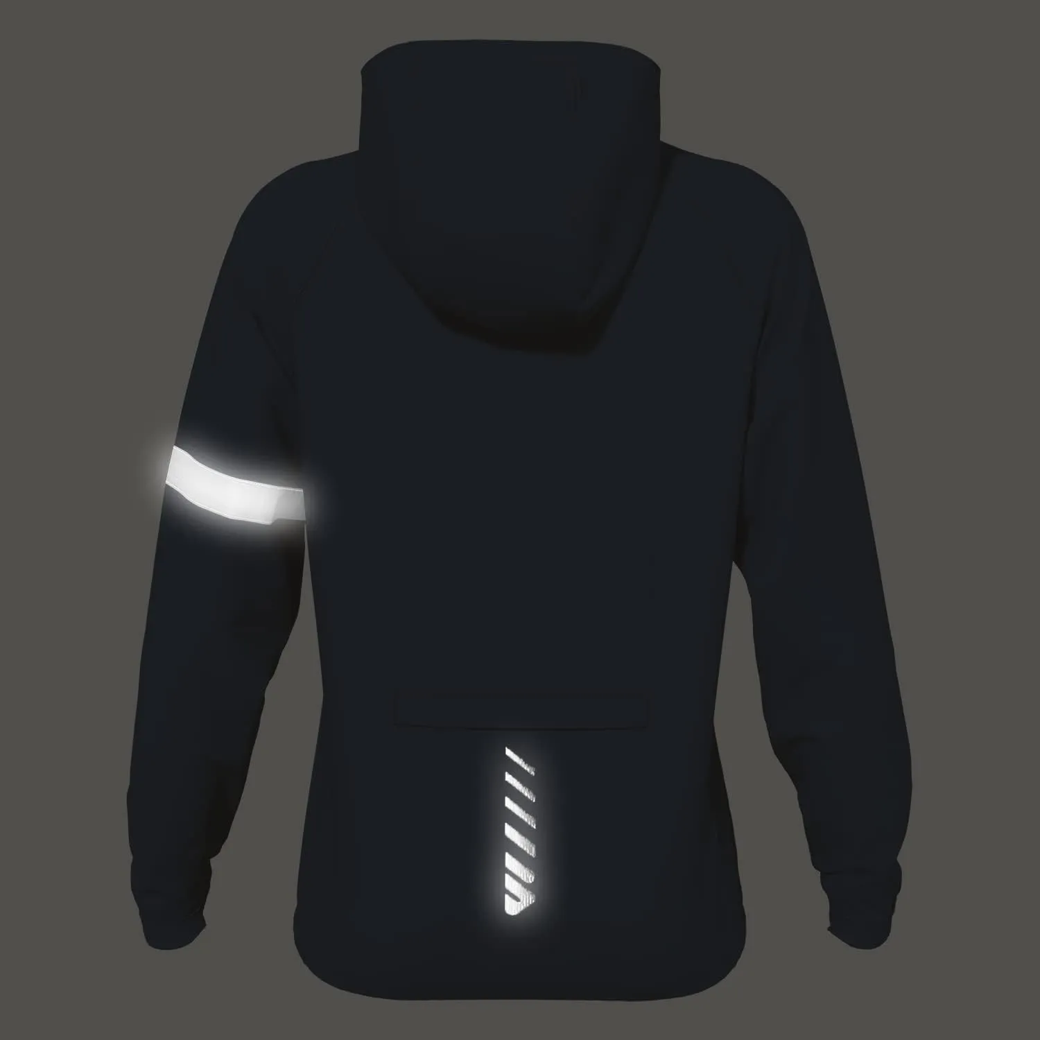 Wulibike Cycling Jackets for Womens Running Jacket Winter Thermal Reflective Hoodie Windproof Coat With 6 Pockets