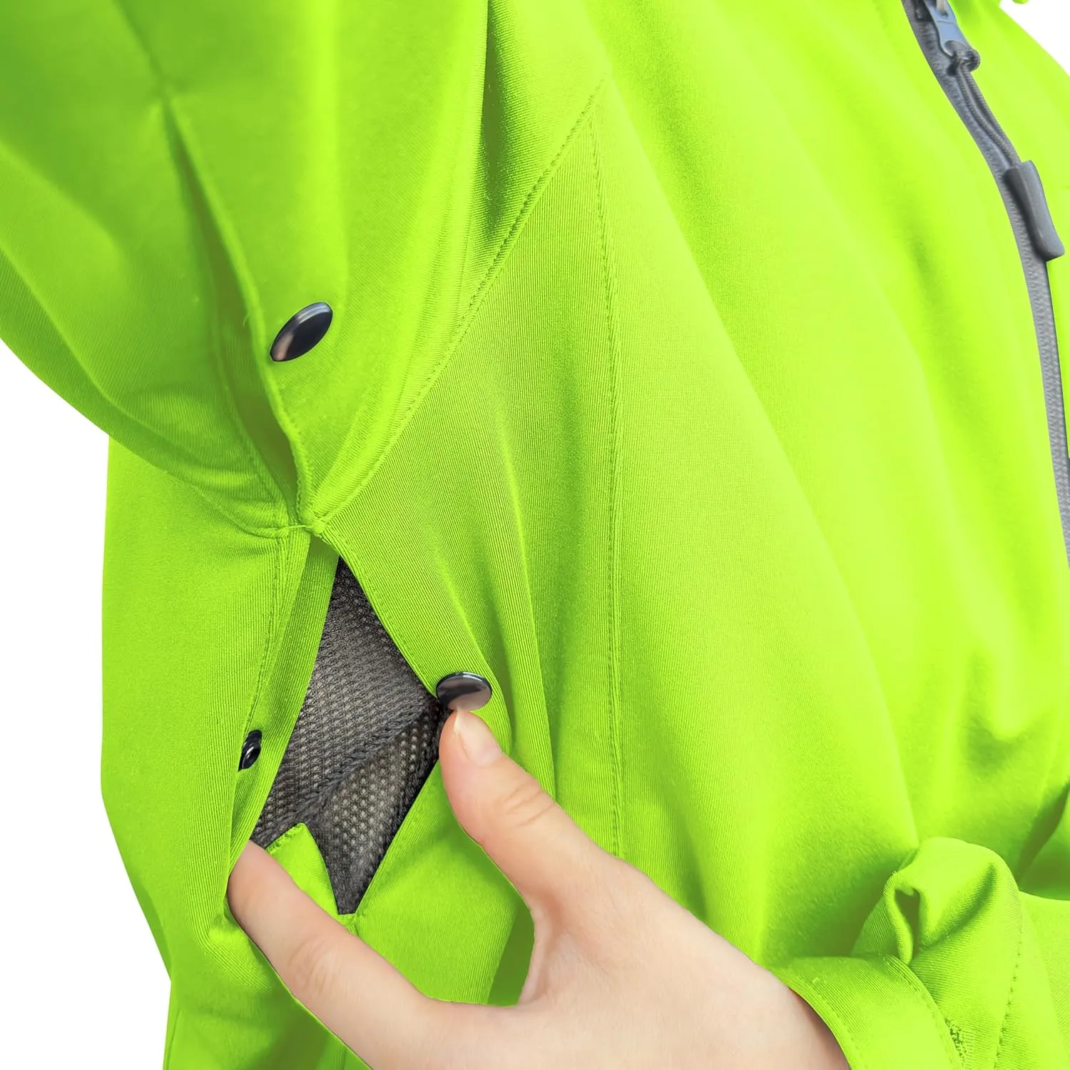 Wulibike Cycling Jackets for Womens Running Jacket Winter Thermal Reflective Hoodie Windproof Coat With 6 Pockets
