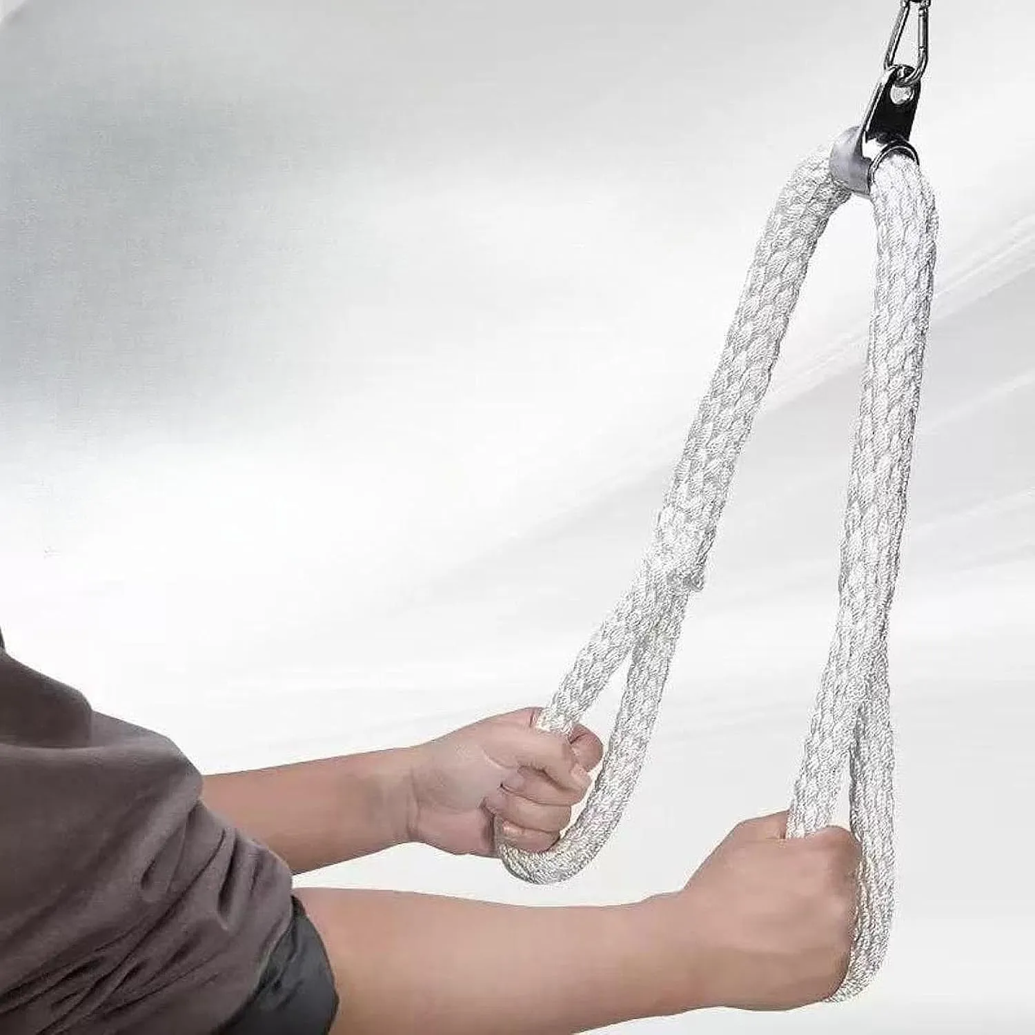 Yiju Pulley System Gym Pull Down Rope Versatile Ergonomic for Better Grip Strength Sturdy Accessories Braided Nylon