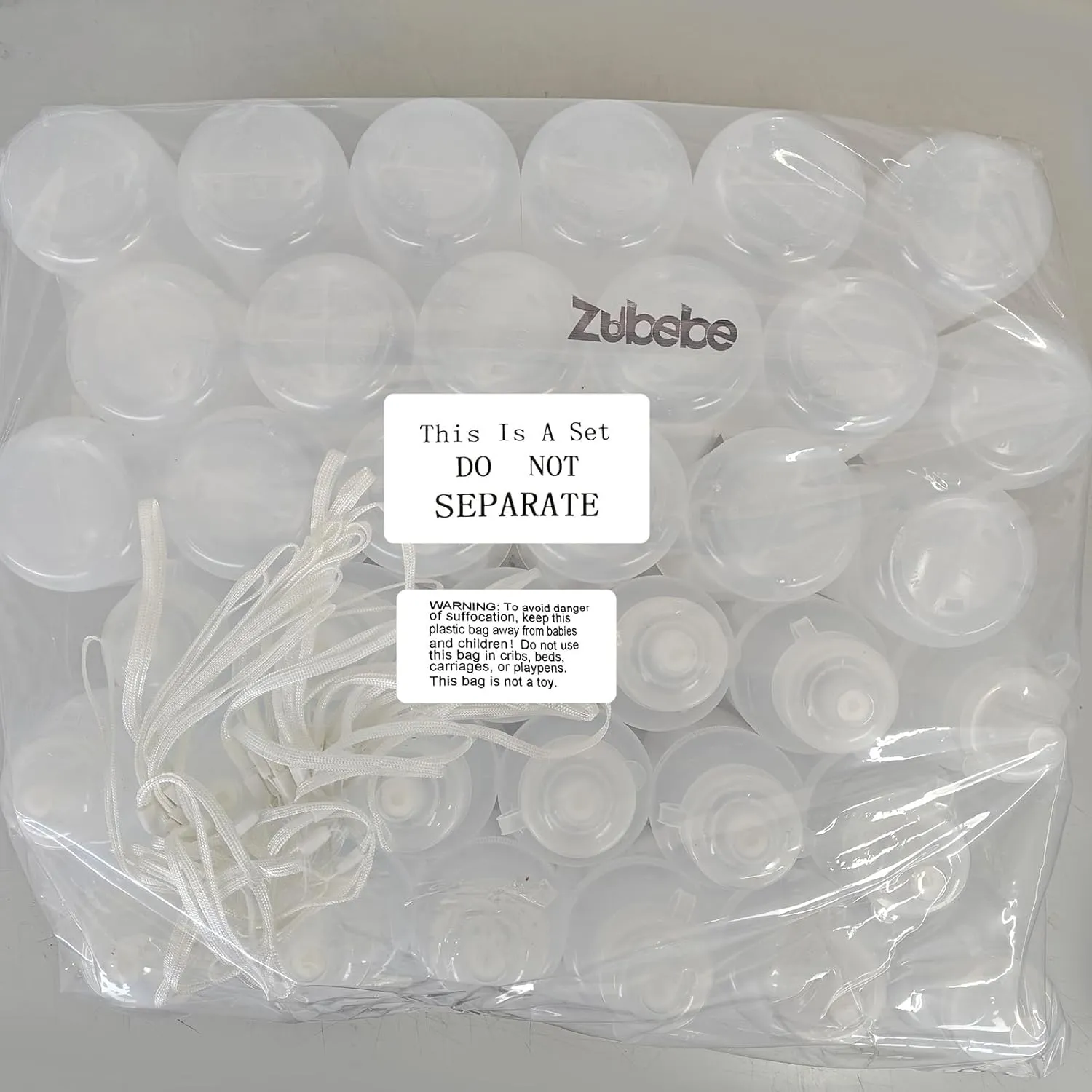 Zubebe 36 Pcs Sport Water Bottles Bulk 21 oz Squeeze Reusable BPA-Free Plastic Water Bottle with Nylon Strap Leak Proof Blank DIY Cup for School Football Team Beach Summer Grad Gift